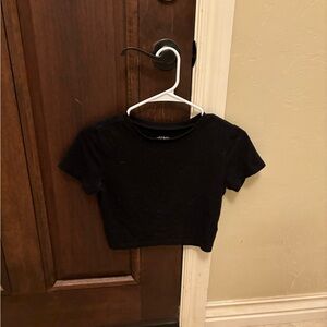 black crop top